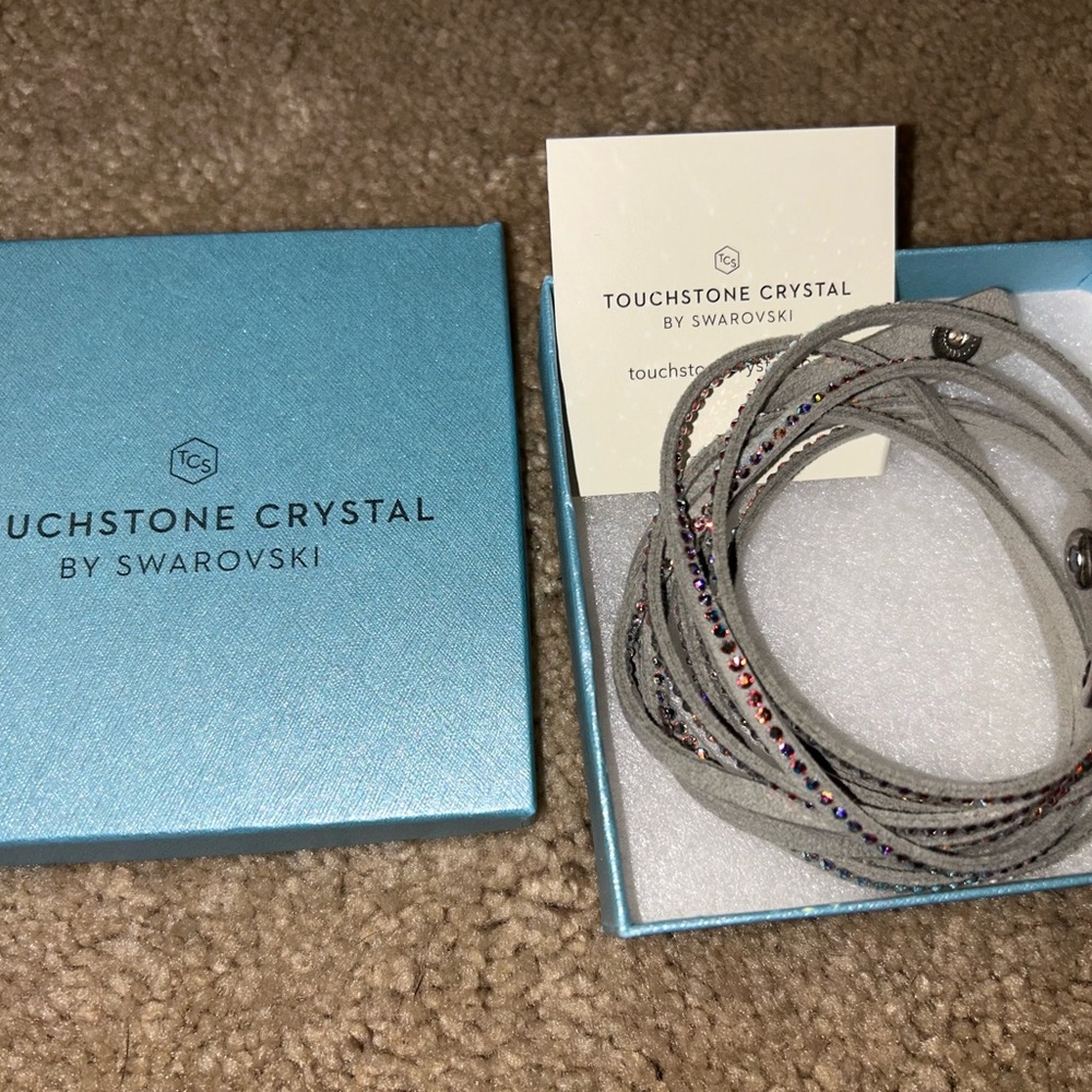 Swarovski Touchstone Crystal  Wrap-Star Bracelet, Crystal Aurore Boreale